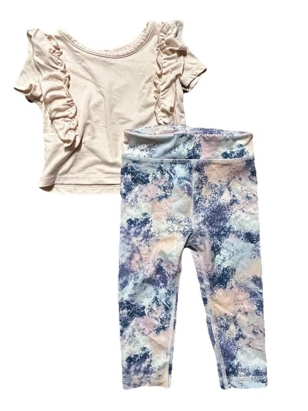 Toddler Girl Summer Clothing Athletic Leggings Tank Short Sleeve Size 18 Months - Picture 2 of 5